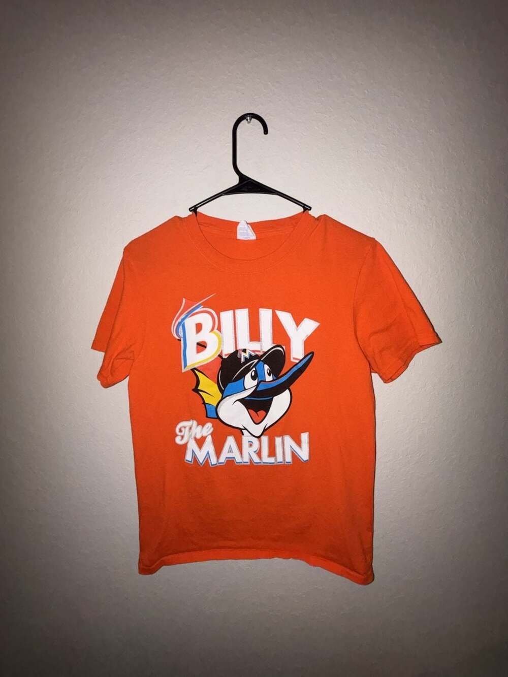 Billy the Marlin Miami Marlins Youth Graphic T-Shirt Orange Size Large